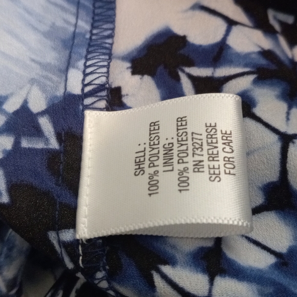 Dana Buchman Tie Dye Look 2 Tiered Top Sz L - Picture 8 of 9